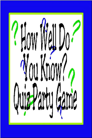 Have fun making trivia questions about swimming and swimmers. Diy Party Mom How Well Do You Know Quiz Party Game