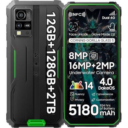 Smartphone Blackview BV4800Pro-GN robuste et performant 