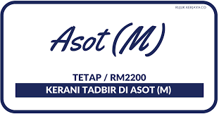 Shamelin perkasa, kuala lumpur cheras, kuala lumpur knowledge of adobe, photo editing skills, microsoft access & sql will be as added advantage experience in shopee and lazada seller centre operation will be an advantage… 26 days ago admin clerk klang. Jawatan Kosong Terkini Asot M Sdn Bhd Kerani Tadbir Kerja Kosong Kerajaan Swasta