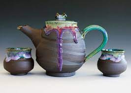Handmade Ceramic Tea Set By Ocpottery On Etsy Ceramic Tea Set Tea Pots Handmade Ceramics