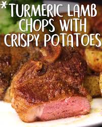 Turmeric Lamb Chops With Crispy Potatoes And Broccoli Meatrecipes In 2020 Lamb Steak Recipes Lamb Chop Recipes Lamb Recipes