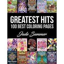 Free coloring pages for adults to print and download. Greatest Hits An Adult Coloring Book With The 100 Best Pages From The Jade Summer Collection By Jade Summer