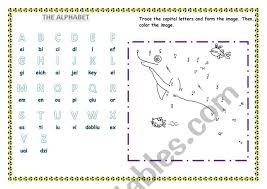 Capital & small letter tracing worksheet. Abc Worksheet Esl Worksheet By Julianchomejia96