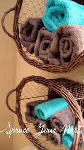 Spruce Your Nest Pinterest Inspired Bathroom Brown Bathroom Decor Turquoise Bathroom Brown Bathroom