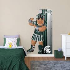 michigan state spartans sparty mascot growth chart life