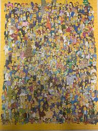 I love the illustrations and the bright colors. 1000 Piece Cast Of Thousands Simpsons Puzzle I Haven T Done Many Puzzles But I Can T Imagine It Gets More Fun Than This One Jigsawpuzzles