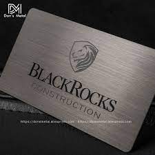 It's a pretty straightforward process wherein a layer of silver ink is applied to paper before printing your artwork in regular cmyk. Brushed Stainless Steel Plated Black Card Metallic Membership Card Black Card High Grade Metal Business Card Black Gold Membersh Business Cards Aliexpress