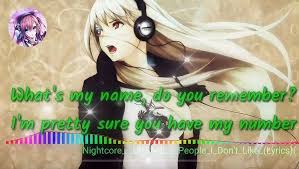 Nightcore Upsahl People I Don T Like Lyrics Video Dailymotion