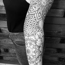 Here is one on the top shoulder. Geometric Pattern Tattoo