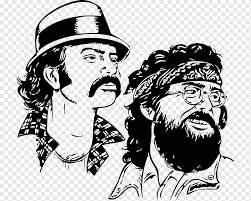 At this point, cheech & chong have found their rhythm together, and ticket holders can expect both throwbacks to the pair's colorful past and surprises that show them to be as ready to push the cultural envelope now as they were in the 1970's. Cheech Chong Drawing Art Film Producer Others Monochrome Cartoon Fictional Character Png Pngwing