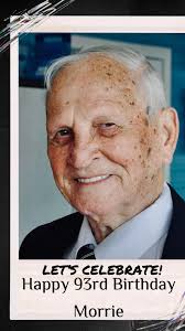 A very Happy Birthday to Morrie Drees! Stop by the The Sandbar Sunset Bar  and Grill from 5 to 7 p.m. to wish him well. He's 93!