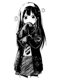 Black And White Manga Characters Pin Em Anime Girl Trắng đen Shop Wonderful