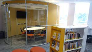 Learning pods can be scheduled for groups of 3 to 8 friends. Study Pods Create Flexible Learning Spaces 21st Century Learning Spaces Learning Spaces Library Architecture