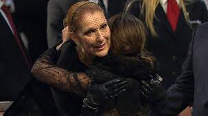 Image result for celine dion pays last respect to husband