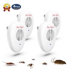 Ultrasonic pest repellers └ weed & pest control └ garden & patio all categories antiques art baby books, comics & magazines business, office & industrial cameras & photography cars, motorcycles & vehicles clothes, shoes & accessories coins collectables computers/tablets & networking crafts. Ultrasonic Pest Repeller 4 Pack Electronic Pest Control Plug In Pest Repeller For Insect For Indoor And Outdoor Repellent For Mice Mosquitoes Bugs Walmart Com Walmart Com