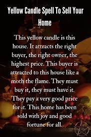 Candle Spell To Sell A Home In 2020 Candle Spells Yellow Candle Spell Candle Magic
