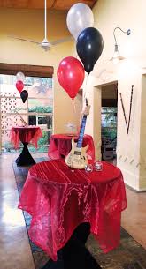 Table 21st Birthday Decoration Ideas For Her Music Themed Table Decor For 21st Birthday Party At Cabanga Music Party Decorations Music Themed Parties Birthday Party 21