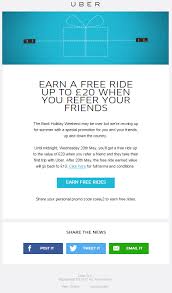 Subject We Re Doubling Referral Values Uber Sent An Email Advertising That For A Short Time Period They W Friend Referral Email Advertising Referral Program