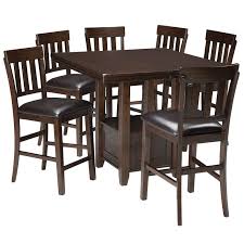 Haddigan 7 Piece Counter Height Set Weekends Only Furniture And Mattress Ashley Furniture Furniture Counter Height