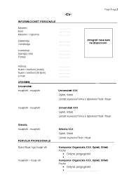 Cv Standard Template Shqip
