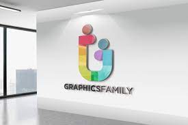 Download Free Realistic 3d Wall Logo Mockup Graphicsfamily