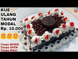 Bikin ulang tahun keluarga makin spesial dengan kue buatan sendiri yuk. Kue Ulang Tahun Modal Rp 10 000 Tanpa Mixer Tanpa Oven Anti Ribet Youtube Kue Ulang Tahun Makanan Kue
