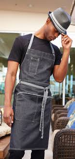 Denim Style Waiter Chef Aprons Chef Works Australia Restaurant Uniforms Denim Apron Chef Wear