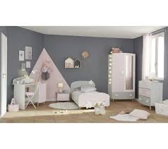 Idée déco chambre fille moderne en violet et blanc. Lit 90 X 190 Cm Etoiles Gris Rose Et Blanc Lit Enfant But