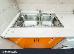 photo white clean sink crane kitchen