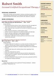 certified occupational therapy