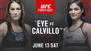 Ultimate fighting championship (ufc) has 13 upcoming event(s), with the next one to be held in ufc apex, las vegas, nevada, united states. Ufc Fight Night Card For June 13 Feat Eye Vs Calvillo