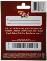 Red robin gourmet burgers and brews, or simply red robin, is an american chain of casual dining restaurants founded in september 1969 in seattle this will take you to the red robin gift card balance checker. Amazon Com Red Robin Gift Card 25 Gift Cards