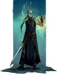 Name Gwylyss Vrinn Artist Exellero Tags Drow Elf Male Androgynous Paladin Roleplay Characters Character Art Concept Art Characters