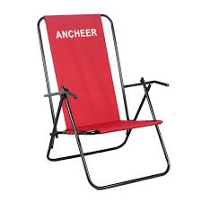 Ancheer Lightweight Portable Recliner Folding Beach Chair With Armrest And Backrest For Outdoor Fishing Camping Folding Beach Chair Beach Chairs Camping Chairs