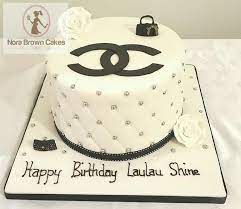 Chanel shoebox & pump black fondant chanel shoebox cake and red gumpaste chanel shoe/pump. Chanel Birthday Cake Cake By Nora Brown Cakes Cakesdecor