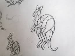 Kangoo Sketch Kangaroo Art Kangaroo Drawing Kangaroo Illustration