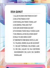 Umat islam tentu sudah tidak asing lagi dengan bacaan ini. Bacaan Doa Qunut Lengkap For Android Apk Download
