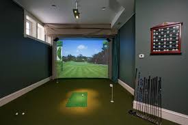 Golf Sports Simulator Review With Star Ratings Golf Room Home Golf Simulator Golf Simulator Room