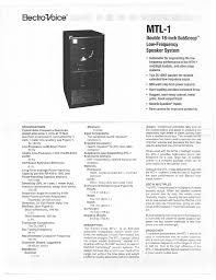We did not find results for: Electro Voice Mtl 1 User S Manual Manualzz