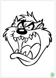 Simple page border designs to draw. Tasmanian Devil Cartoon Coloring Pages Coloring And Drawing
