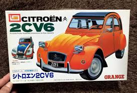 Citroen 2cv6 1 24 Model Kit Imai Japan Citroen Plastic Model Kits Model Kit
