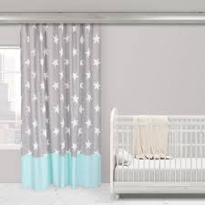 Kraftkids Gardinen Grosse Graue Sterne Auf Weiss Und Weisse Punkte Auf Mint Baby Zimmer Grau Gardinen Kinderzimmer Gardinen Babyzimmer