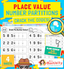 ks1 number partitioning worksheet primary teaching resources