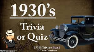 There are many benefits of doing this, including being able to claim a tax deduction. History Of The 1930 S Trivia Quiz 1 Youtube
