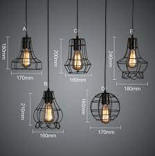 Rustic Wire Cage Industrial Pendant Ceiling Light Vintage Pendant Lighting Cage Pendant Lamp Ceiling Pendant Lights