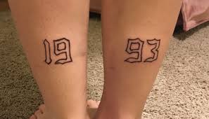 Wrist Birth Year Tattoo Designs Birth Year Tattoo 1993 Tattoo Quotes Tattoos Birth Year