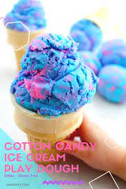 In a large bowl or stand mixer bowl, beat whipping cream until stiff peaks form. Recipes From Heaven Cotton Candy Ice Cream Play Dough Edible And Gluten Free Get The Recipe Now Https Jamonkey Com Cotton Candy Ice Cream Play Dough Edible Gluten Free Facebook