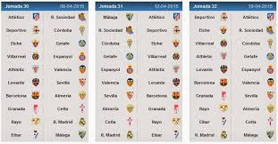 Of the first, second division and the women's league. Spanish League Fixtures 2014 15 La Liga Schedule