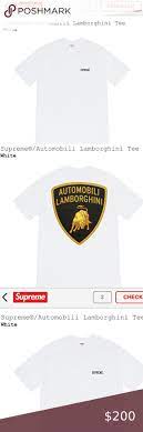 New Supreme Automobili Lamborghini S S Shirt Lg Supreme Shirt Shirts Tee Shirts