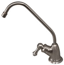 11 high (from base of faucet). Home Garden Home Improvement Pureteck Euro Style Non Airgap Candy Cane Ro Faucet Brushed Nickel